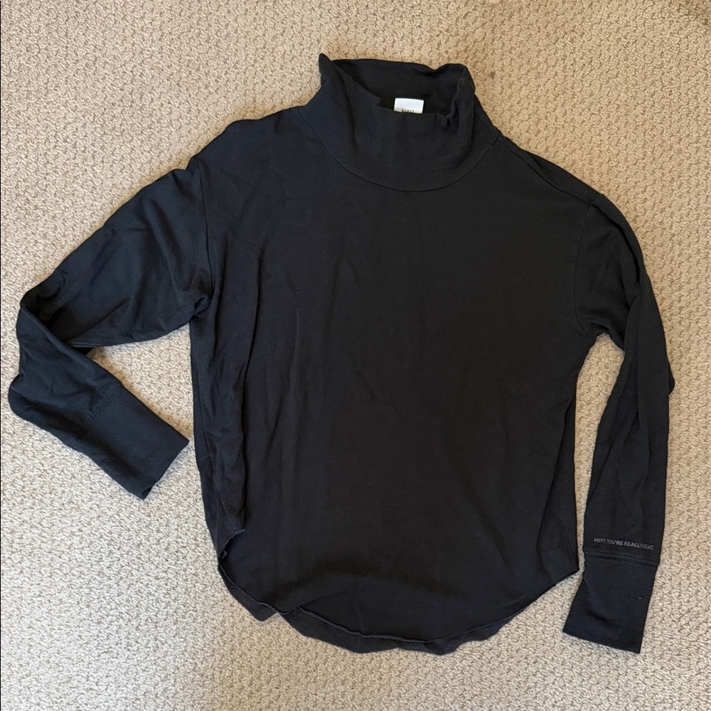 Offline by aerie Black Turtleneck Top